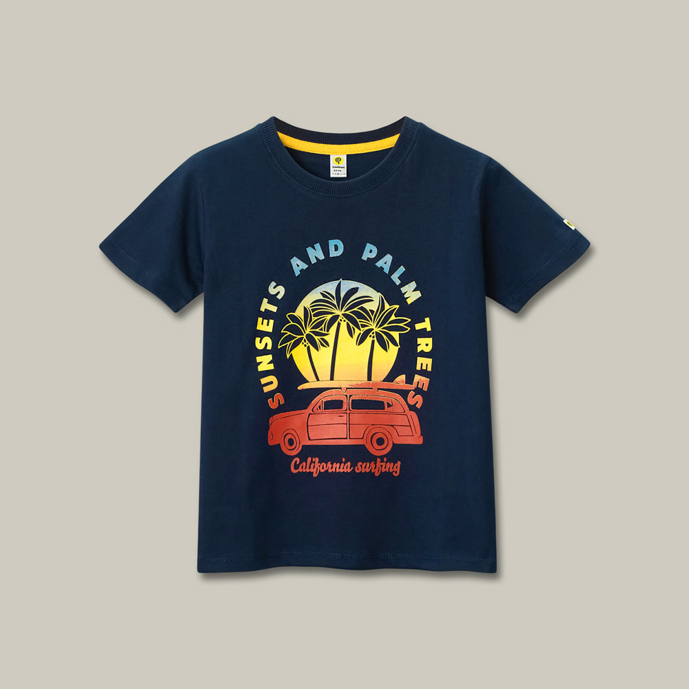 Sunsets Navy Twinset