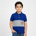 Load image into Gallery viewer, 73 Blue&amp;Grey Polo
