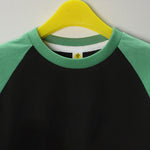 Load image into Gallery viewer, Avengers Black&amp;Green Raglan Tee
