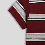 Load image into Gallery viewer, Skate Maroon Striped Tee
