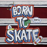 Load image into Gallery viewer, Skate Maroon Striped Tee
