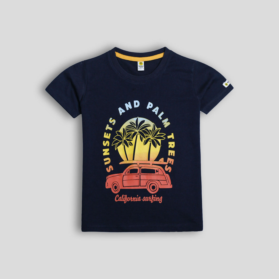 Sunsets Navy Twinset