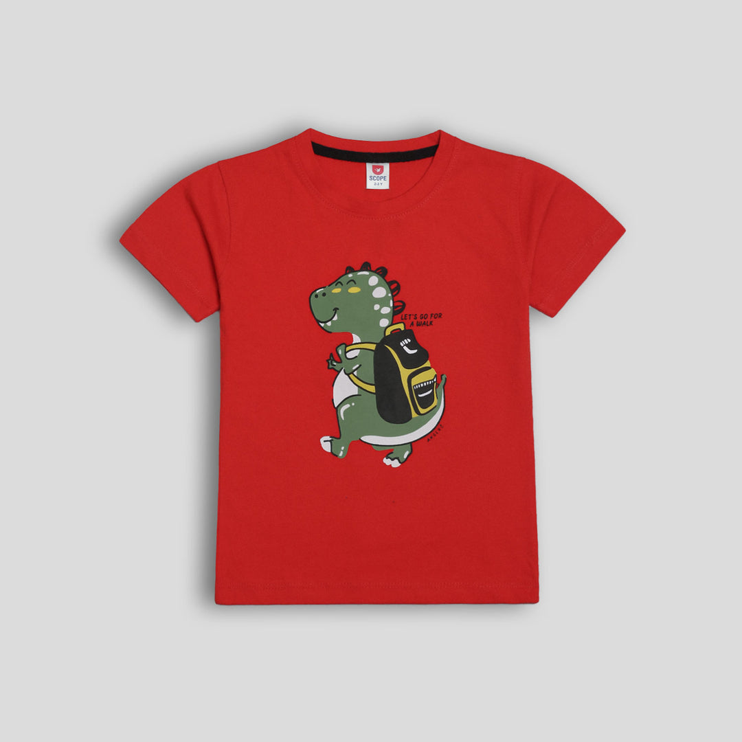 Dinosaur Red&Black Twinset