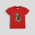 Load image into Gallery viewer, Dinosaur Red&amp;Black Twinset
