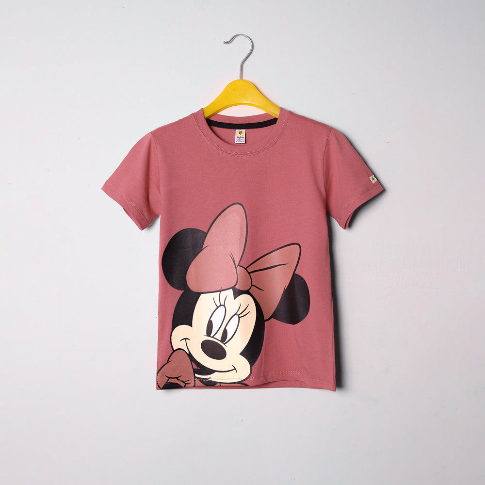 Minnie bubble gum tee