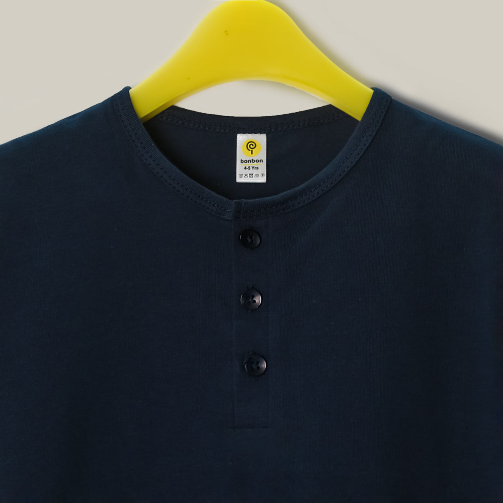 Navy Henley Set