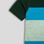 Load image into Gallery viewer, Green Colorblock Polo
