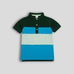 Load image into Gallery viewer, Green Colorblock Polo
