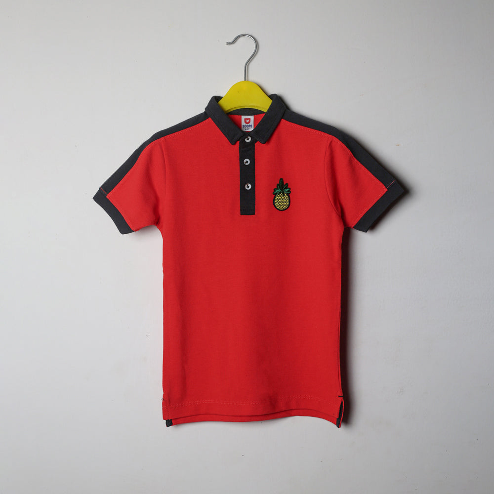 Pineapple Red Polo