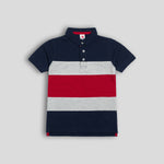 Load image into Gallery viewer, Navy Colorblock Polo
