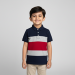 Load image into Gallery viewer, Navy Colorblock Polo

