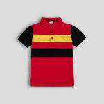 Load image into Gallery viewer, Red Colorblock Polo
