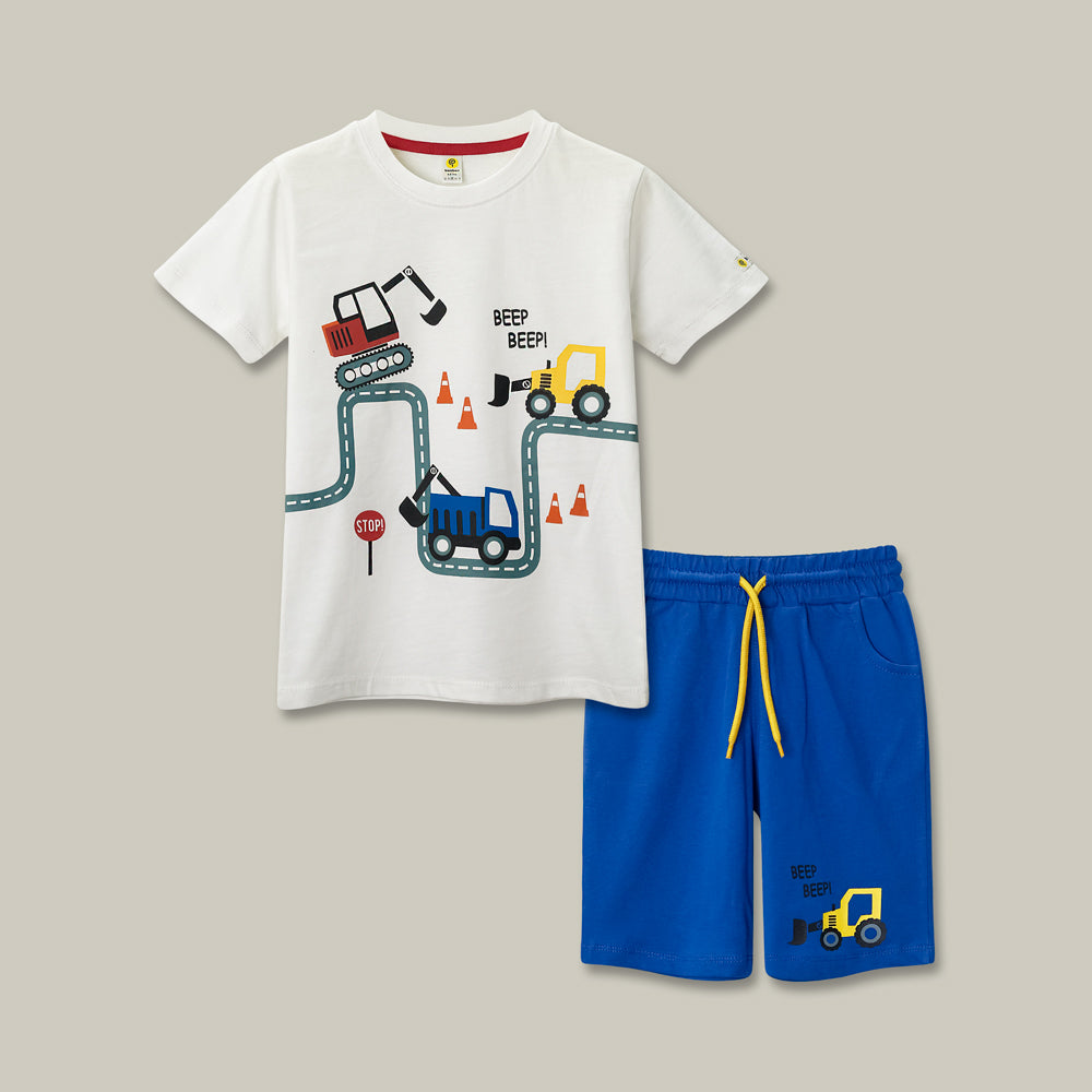 Trucks White&Royal Blue Set
