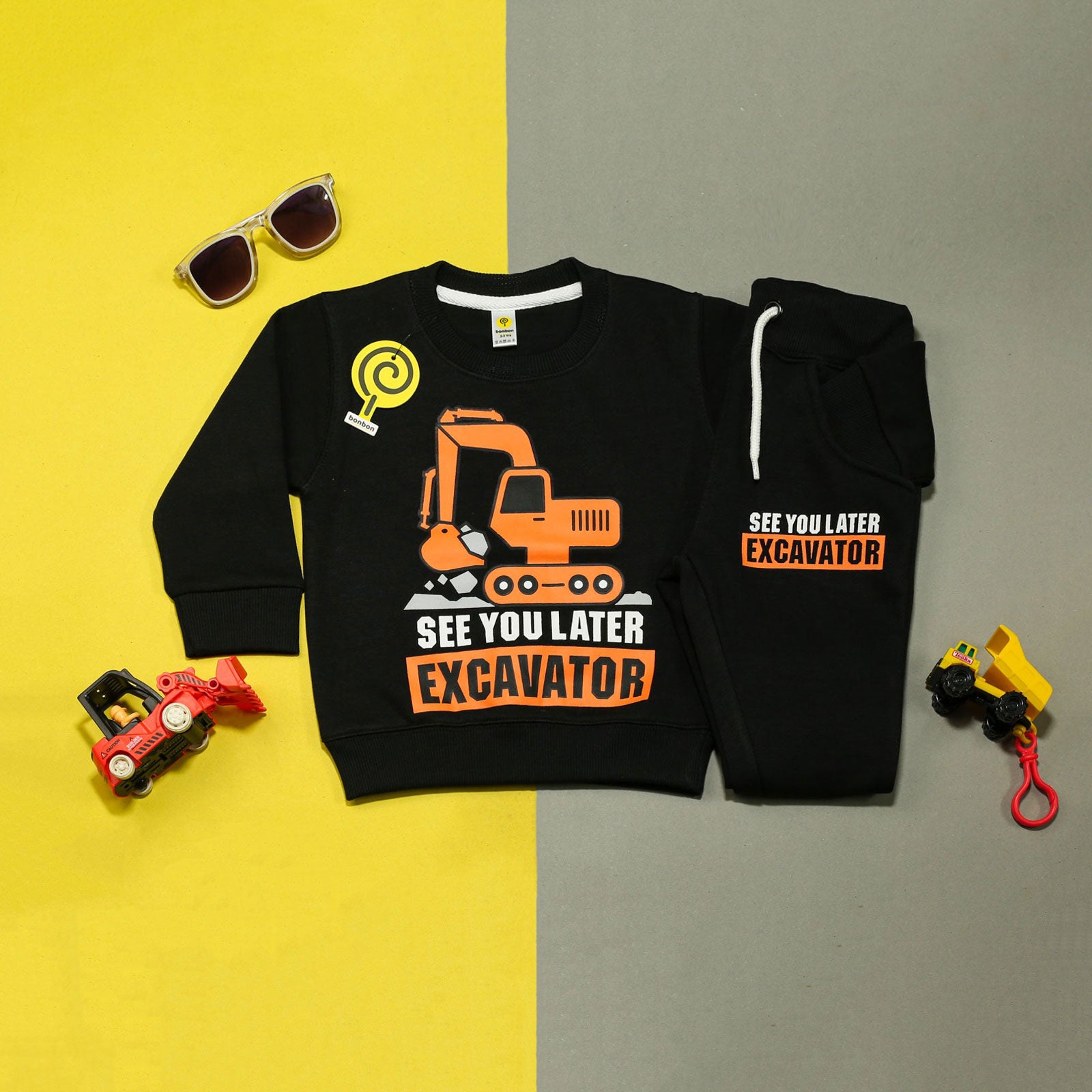 Excavator Black Tracksuit