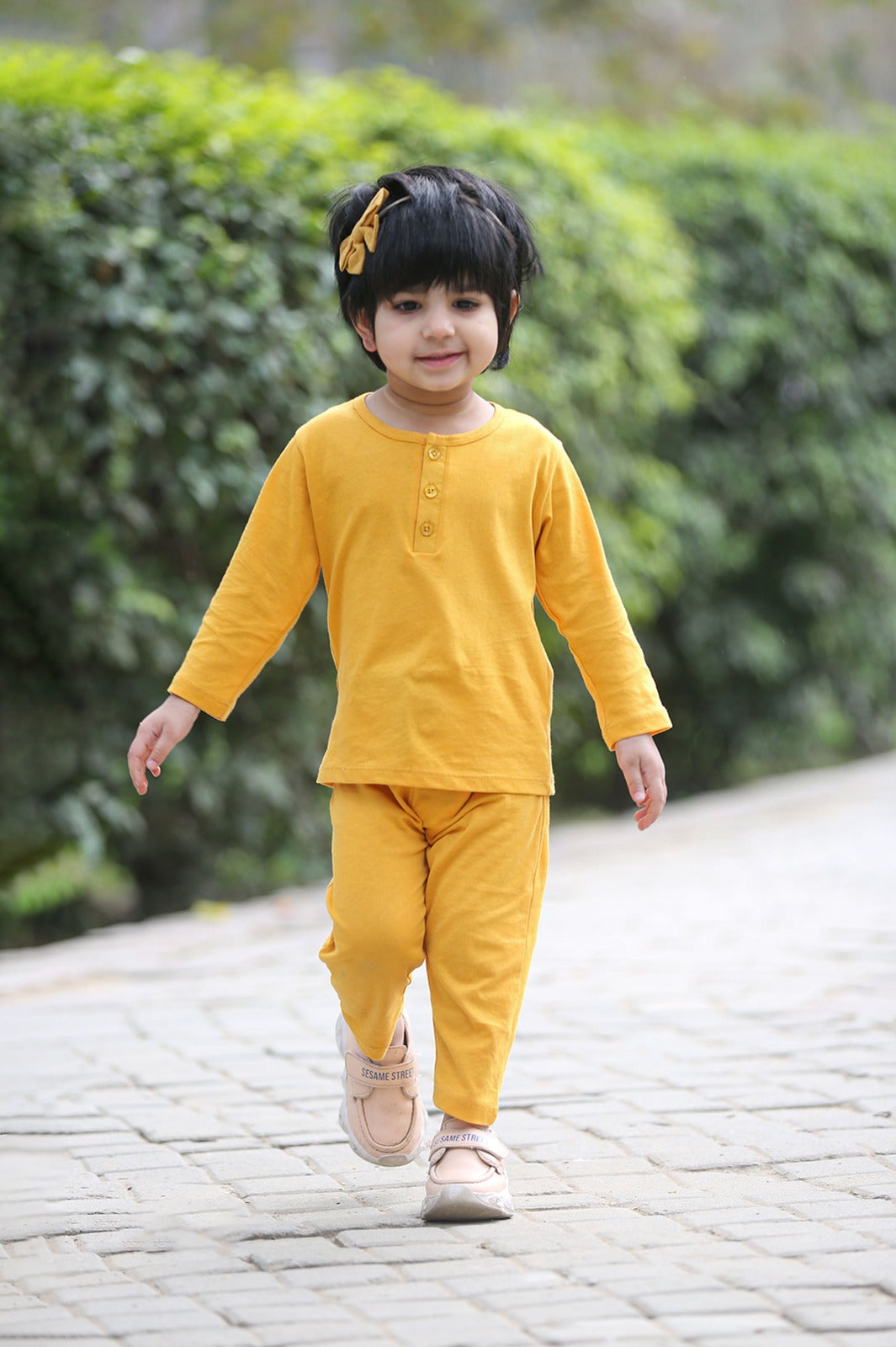 Mustard Full-Sleeves PJ's