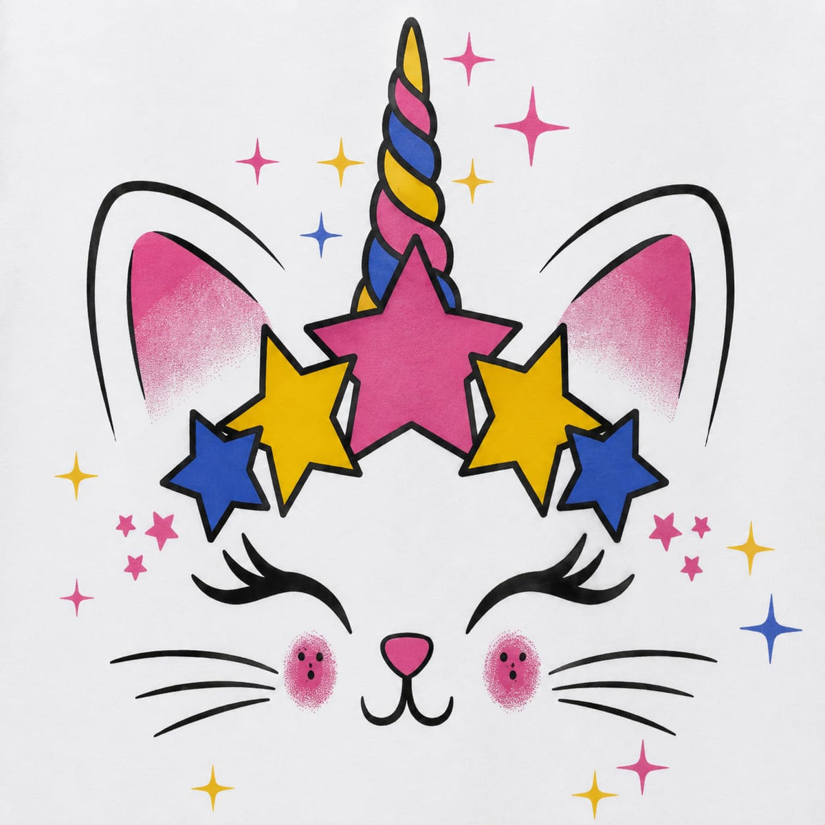 Unicorn cat full sleeves tee