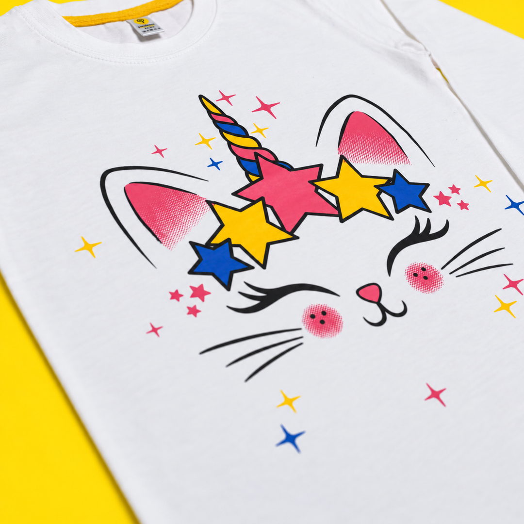 Unicorn-Cat Full-Sleeves PJs