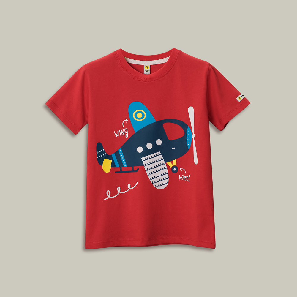 Airplane Red Tee
