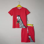 Load image into Gallery viewer, Cautious Zebra Red Set
