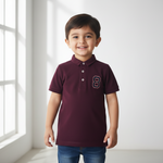 Load image into Gallery viewer, 8 Burgundy Polo
