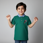 Load image into Gallery viewer, UK Hat Patch Shamrock Polo
