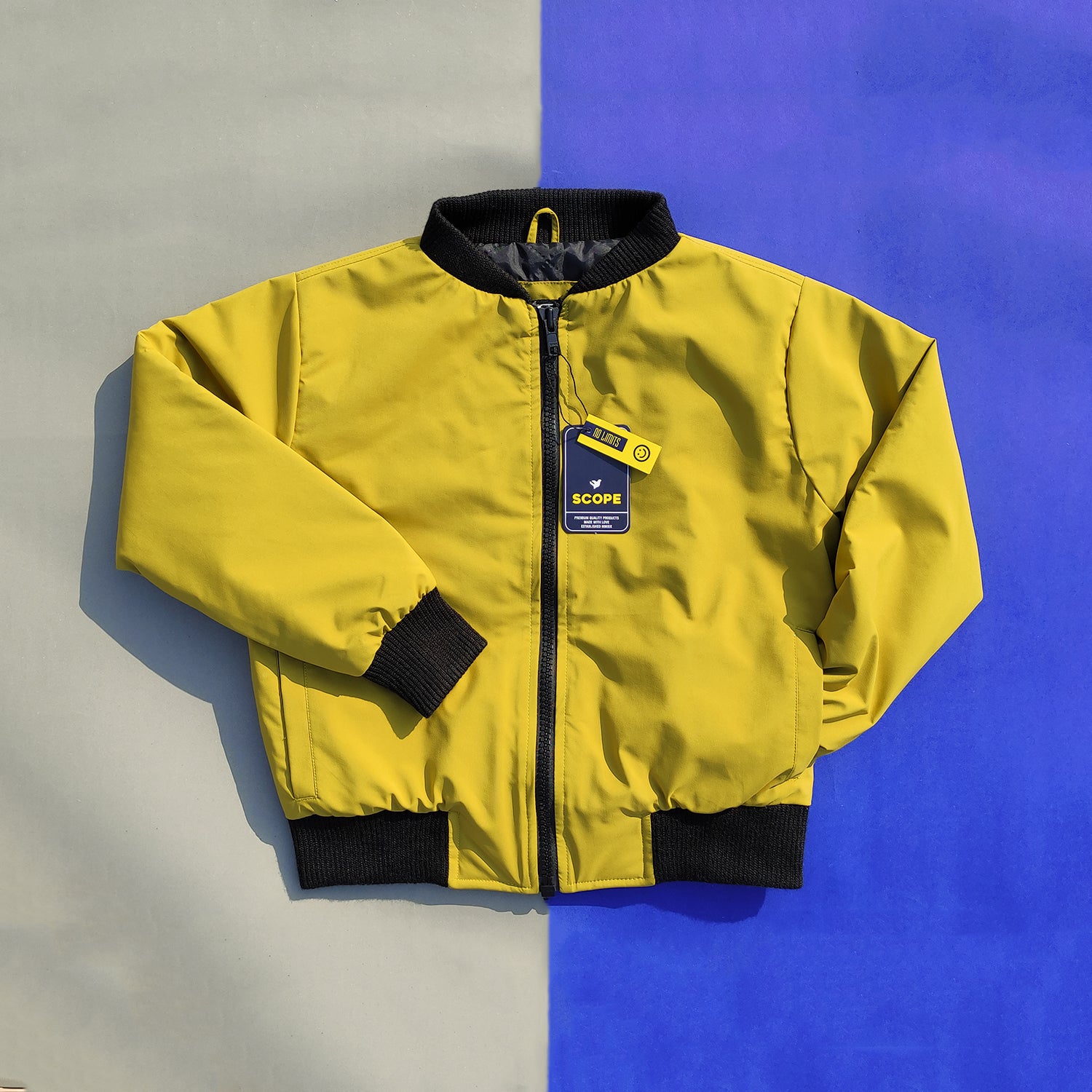 Cyber Yellow Premium Bomber Jacket