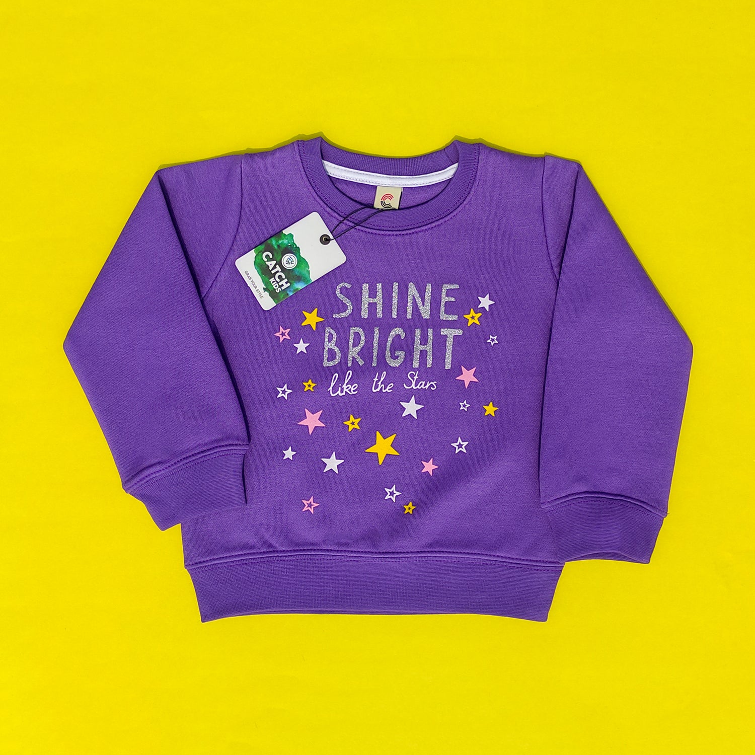 Shine Bright Purple Sweatshirt