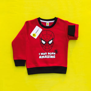 Born Amazing Red Sweatshirt