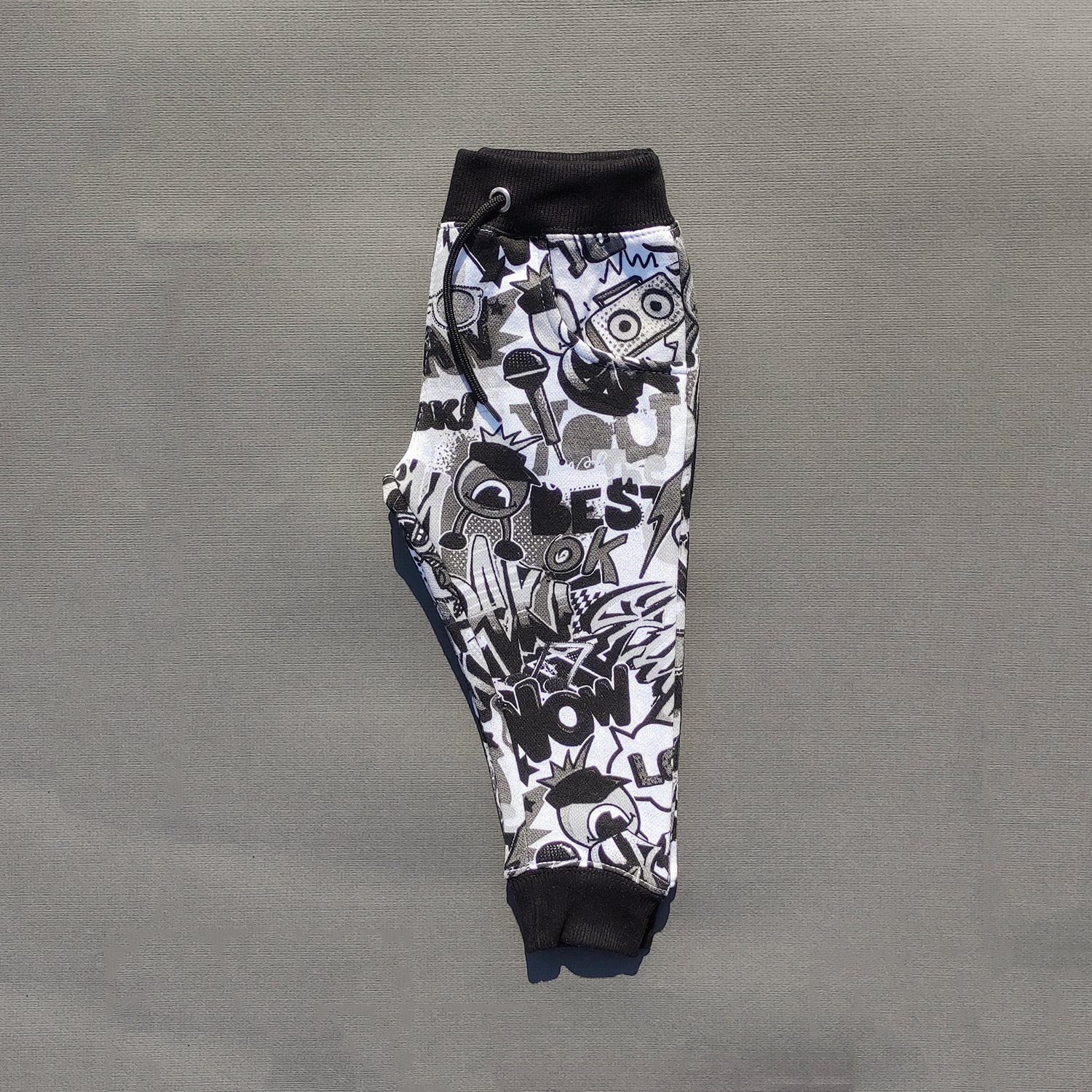 Doodle White All-Over Printed Tracksuit